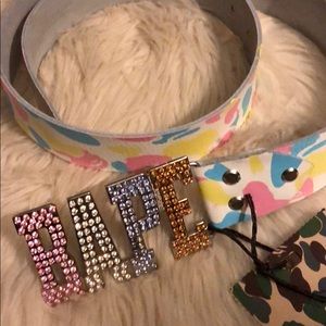 Circa 2006 BAPE Swarovski Camo Belt